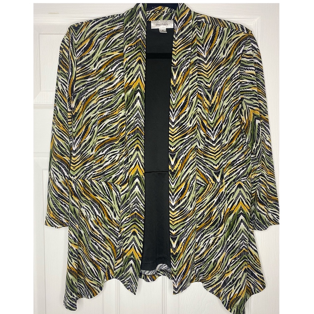 Dress Barn Retro Pattern Cardigan 🌿🍄
✨ Size Medium